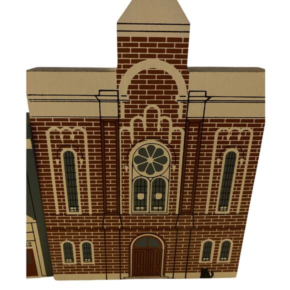 1988 The Cat’s Meow Village Series 6 Lot of 7 Wood Buildings - Picture 3 of 8